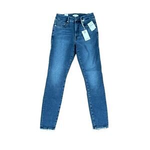 Good American Good Leg Skinny Jeans Women’s 4 Indigo Blue Classic Stretch Denim